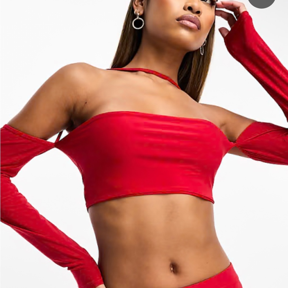 Red Crop Top